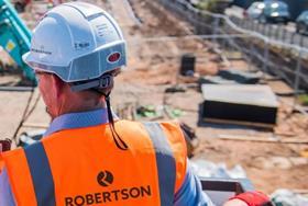 Scottish contractor Robertson returns to black